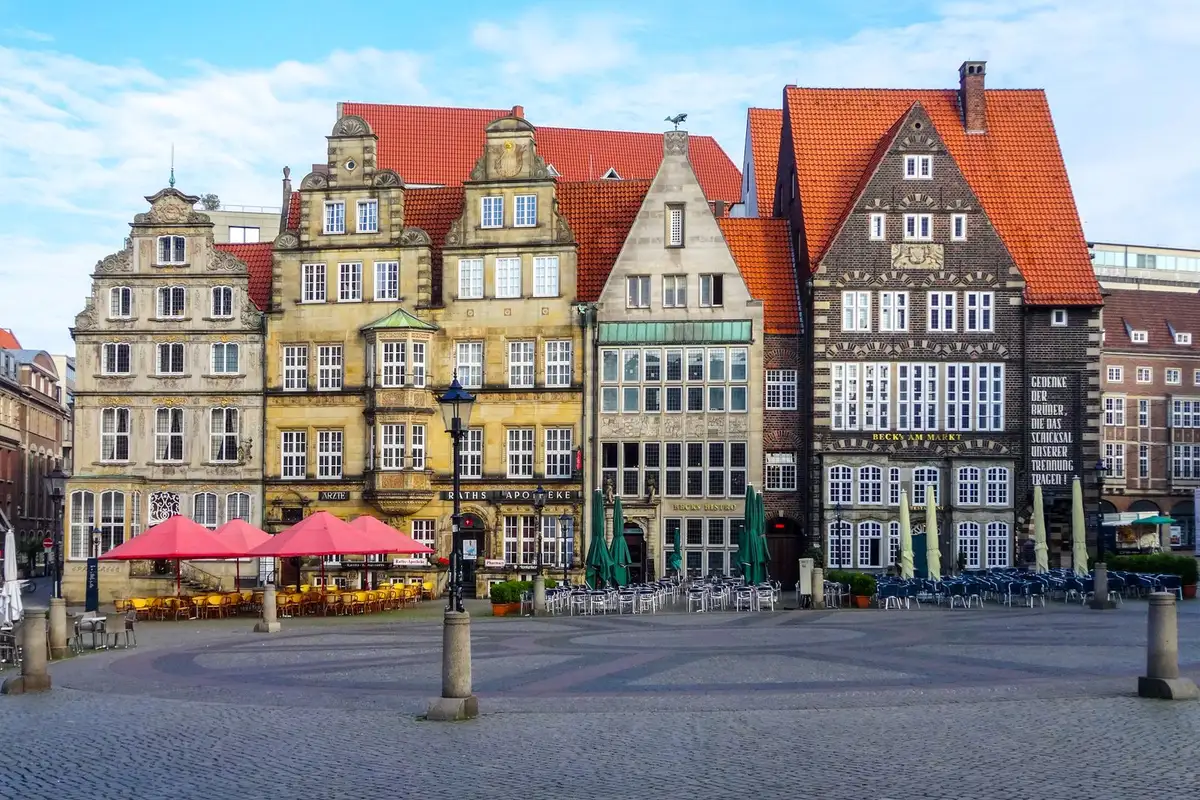 Historische Giebelhäuser am Bremer Marktplatz: Fotobox mieten in Bremen mit bootho